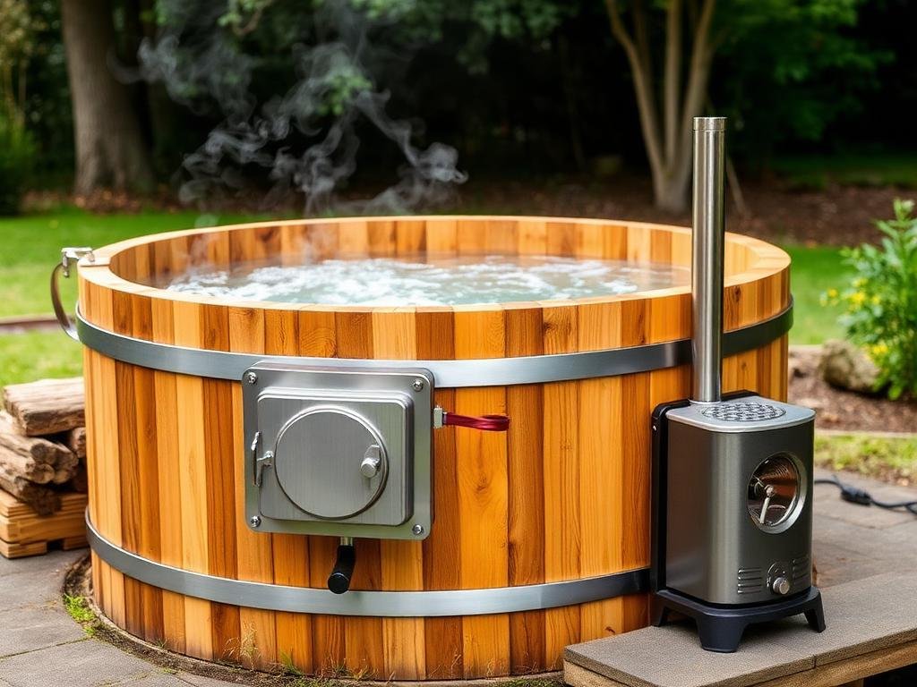 Classic Wood Fired Tub wood fired hot tub available in South Africa from Thermo Spa SA