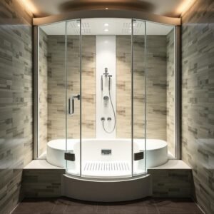 Luxury Steam Enclosure steam room available in South Africa from Thermo Spa SA