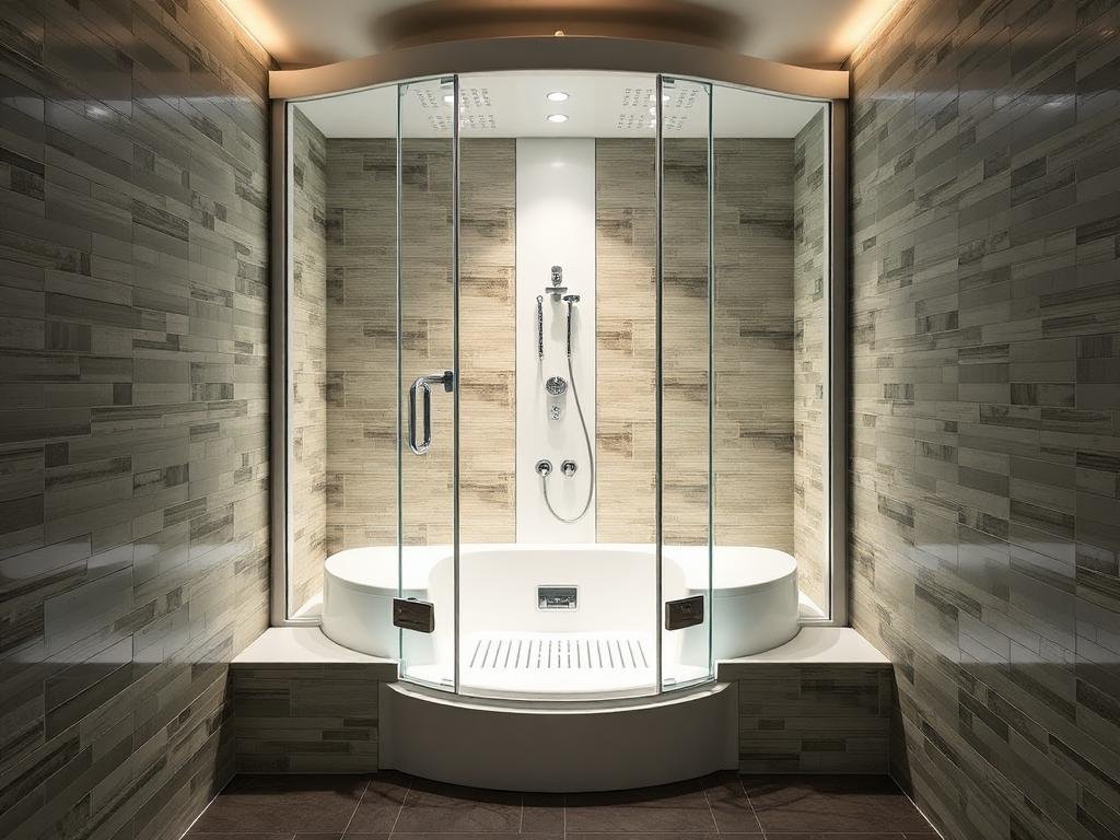 Luxury Steam Enclosure steam room available in South Africa from Thermo Spa SA
