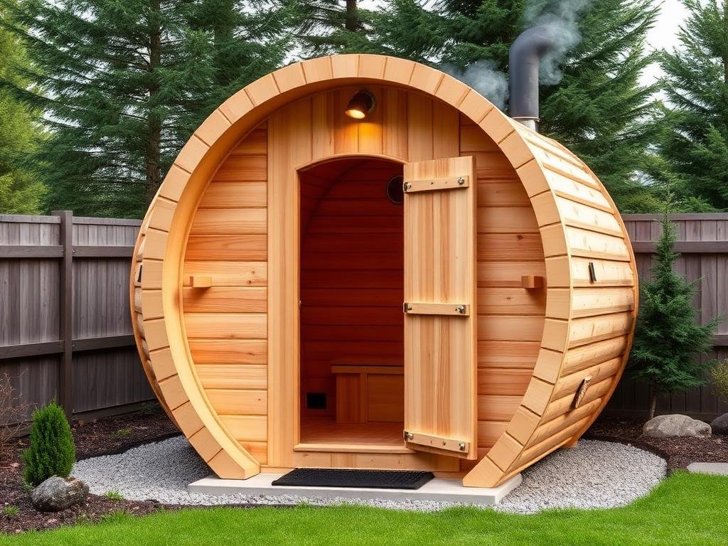 Outdoor Finnish Sauna wood-fired sauna available in South Africa from Thermo Spa SA